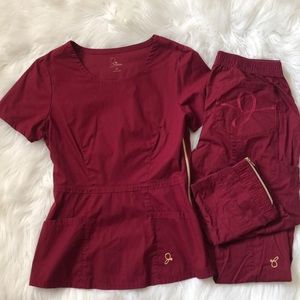 Jaanuu women’s scrub set XS euc!
